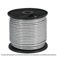Cargar imagen en el visor de la galería, Cable rígido de acero 3/32', recubierto PVC, 7X7, 75 m