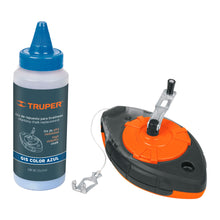 Cargar imagen en el visor de la galería, Tiralíneas 100 ft, cuerpo plástico, incluye gis