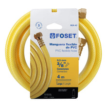 Cargar imagen en el visor de la galería, Manguera flexible, PVC, 3/8' con conexión, 4m