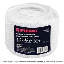 Cargar imagen en el visor de la galería, Rafia color blanco, calibre 2.2 g/m, 500g