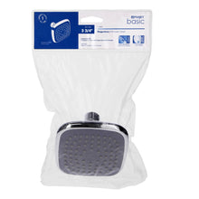 Cargar imagen en el visor de la galería, Regadera cuadrada, ABS, 3-3/4', sin brazo, Basic