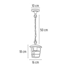 Cargar imagen en el visor de la galería, Arbotante farol colgante, diseño moderno,lámpara no incluida