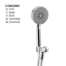 Cargar imagen en el visor de la galería, Regadera manual con soporte, cromo, Element