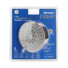Cargar imagen en el visor de la galería, Regadera 5 funciones, sin brazo, satín, Element