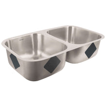 Cargar imagen en el visor de la galería, Tarja de lujo, submontar, 82x47x23 cm, doble tina, Riviera