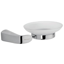 Cargar imagen en el visor de la galería, Jabonera con plato de vidrio, cromado, línea Riviera