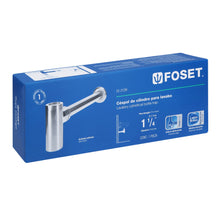 Cargar imagen en el visor de la galería, Céspol de bote p/lavabo minimalista s/contra, satín, 1-1/4'