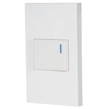 Cargar imagen en el visor de la galería, Placa armada 1 interruptor, 1.5 módulos, Española, blanco