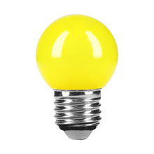 Cargar imagen en el visor de la galería, Lámpara de LED, G45, 127 V, 1 W, amarillo