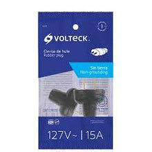 Cargar imagen en el visor de la galería, Clavija de hule, bolsa con 2 pzas, Volteck