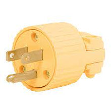 Cargar imagen en el visor de la galería, Clavija industrial, plástica, 2 polos, 3 hilos, 15A, 125V