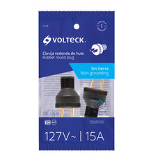 Cargar imagen en el visor de la galería, Clavija de hule redonda, bolsa con 2 piezas, sin polarizar