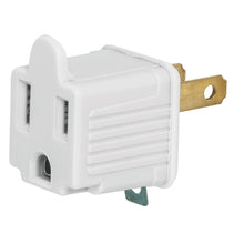 Cargar imagen en el visor de la galería, Adaptador 3 a 2, blanco, a granel, Volteck
