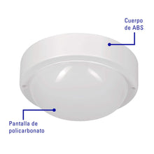 Cargar imagen en el visor de la galería, Plafón redondo, 10W, 6500K, IP54, LED
