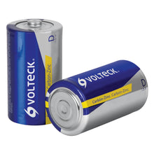 Cargar imagen en el visor de la galería, Pila zinc-carbón tamaño D, blister con 2 pzas, volteck