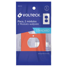 Cargar imagen en el visor de la galería, Placa para contacto dúplex tierra aislada, línea estándar