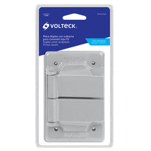 Cargar imagen en el visor de la galería, Placa de acero, FS con cubierta, doble, sobreponer,Volteck
