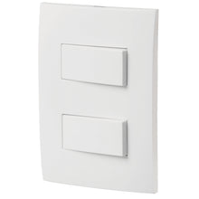 Cargar imagen en el visor de la galería, Placa armada interruptor sencillo y escalera, Oslo, blanco