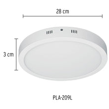 Cargar imagen en el visor de la galería, Plafón redondo, moderno, 24W, 6500K, LED, blanco