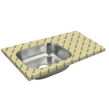 Cargar imagen en el visor de la galería, Tarja de empotrar 80 x 50 cm, tina izquierda, Basic