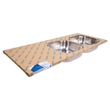 Cargar imagen en el visor de la galería, Tarja de empotrar 120 x 50 x 15 cm, doble tina derecha,Basic