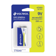 Cargar imagen en el visor de la galería, Pila recargable, uso general, 9 V, 250 mAh, 1 pieza