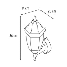 Cargar imagen en el visor de la galería, Arbotante farol soportado, blanco, 1XE26