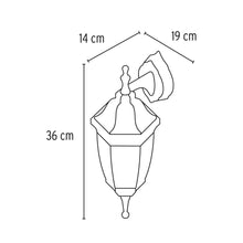 Cargar imagen en el visor de la galería, Arbotante farol suspendido, blanco, 1XE26
