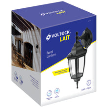 Cargar imagen en el visor de la galería, Arbotante farol suspendido, negro, 1XE26