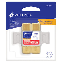 Cargar imagen en el visor de la galería, Fusible 30A con agarradera, en blister, Volteck, 2 pzas
