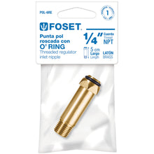 Cargar imagen en el visor de la galería, Punta pol 1/4' x 5 cm con rosca y O-ring