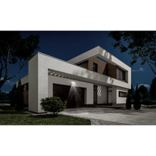 Cargar imagen en el visor de la galería, Arbotante negro con sensor de movimiento, LED, 12 W