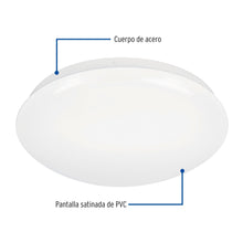 Cargar imagen en el visor de la galería, Luminario de LED de sobreponer tipo plafón, 18W, 1,400 lm