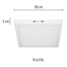 Cargar imagen en el visor de la galería, Plafón cuadrado, moderno, 24 W, 6500 K, LED, blanco