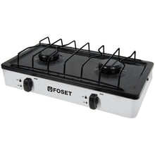 Cargar imagen en el visor de la galería, Parilla de gas, 2 quemadores, color blanco