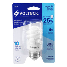 Cargar imagen en el visor de la galería, Lámpara 5 W, espiral mini, luz día, T2, en blister, Volteck