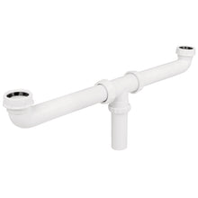 Cargar imagen en el visor de la galería, Céspol doble para fregadero, polipropileno, 1-1/2'