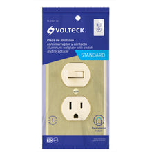 Cargar imagen en el visor de la galería, Placa armada interruptor y contacto, línea Standard, alumini