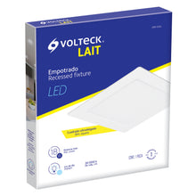 Cargar imagen en el visor de la galería, Luminario led slim de empotrar cuadrado, 6500K, 18W