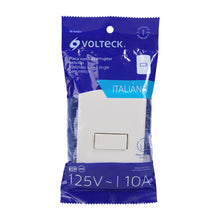 Cargar imagen en el visor de la galería, Placa armada 1 interruptor sencillo, marfil, línea Italiana