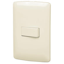 Cargar imagen en el visor de la galería, Placa armada 1 interruptor sencillo, marfil, línea Italiana