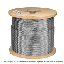 Cargar imagen en el visor de la galería, Cable rígido de acero 3/16', 7X7, 300 m