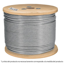 Cargar imagen en el visor de la galería, Cable flexible de acero 3/32, recubierto PVC, 7X19, 300 m