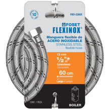 Cargar imagen en el visor de la galería, Manguera trenzada de acero 1/2x 1/2'X 60cm usos generales