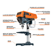 Cargar imagen en el visor de la galería, Taladro de piso 1/2 x 8'