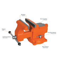 Cargar imagen en el visor de la galería, Tornillos de banco uso industrial, hierro nodular, 8'