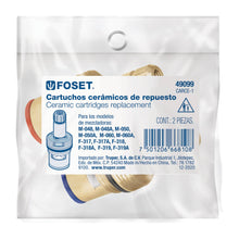Cargar imagen en el visor de la galería, Cartucho cerámico para mezcladoras Basic y Aqua,bolsa 2 pzas