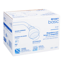 Cargar imagen en el visor de la galería, Regadera redonda, cabeza ABS, 3', Basic