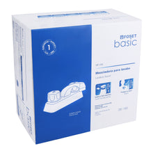 Cargar imagen en el visor de la galería, Mezcladora plástica lavabo, cuello corto, manerales estándar