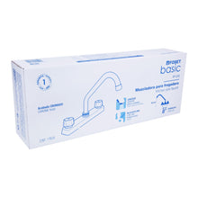 Cargar imagen en el visor de la galería, Mezcladora plástica fregadero, cuello y manerales estándar